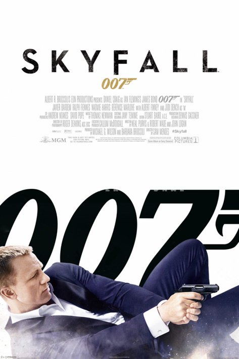 James Bond (Skyfall One Sheet - White) By: Eur:17.87 Ден2:139