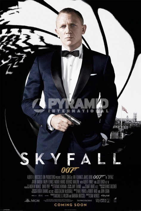 James Bond (Skyfall One Sheet - Black) By: Eur:12.99 Ден2:139