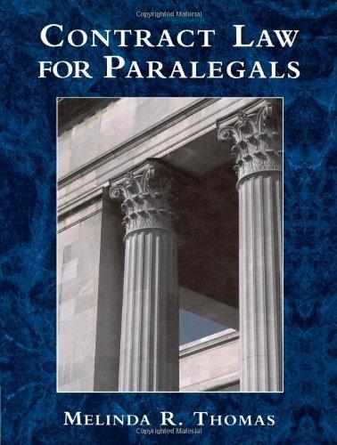 Contract Law for Paralegals By:Thomas, Melinda R. Eur:13,01 Ден1:2799