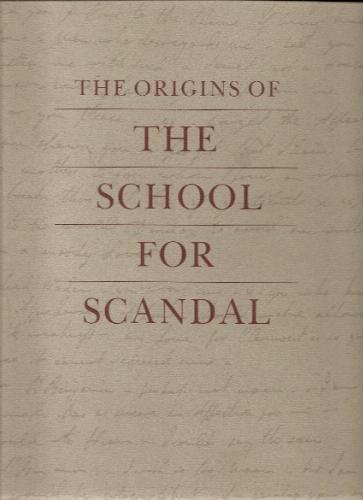 The Origins of the School for Scandal By:Sheridan, Professor Richard B Eur:24.37 Ден1:999