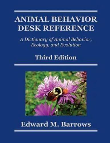 Animal Behavior Desk Reference By:Barrows, Edward M. Eur:30,88 Ден1:4599