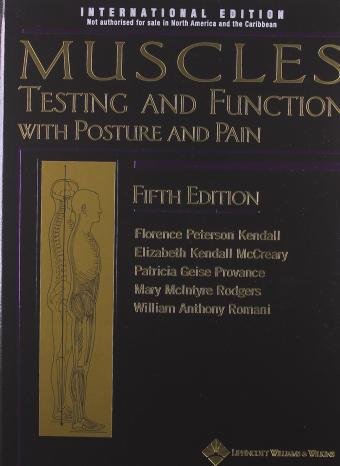 Muscles: Testing and Function, with Posture and Pain. Hardcover By:Kendall, Florence Peterson Eur:55,27 Ден1:4499