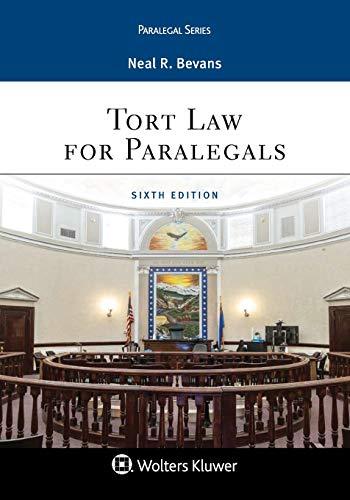 Tort Law for Paralegals By:Bevans, Neal R Eur:71.53 Ден1:12499