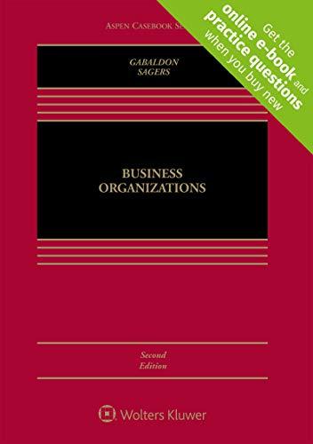 Business Organizations (Looseleaf) (Aspen Casebook) By:Sagers, Christopher L. Eur:226 Ден1:15999