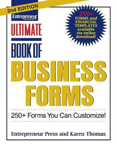 Ultimate Book of Business Forms By:Press, Entrepreneur Eur:24.37  Ден3:1499