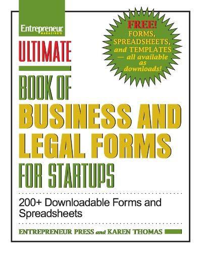 Ultimate Book of Legal and Startup Forms By:Press, Entrepreneur Eur:24,37 Ден2:1599