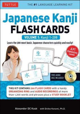 Japanese Kanji Flash Cards Kit Volume 1: Volume 1 : Kanji 1-200: JLPT Beginning Level: Learn 200 Japanese Characters Including Native Speaker Audio, S By:Kask, Alexander Eur:11,37 Ден1:1199