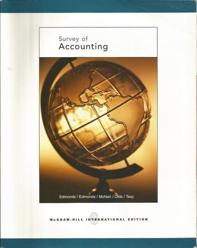 Survey of Accounting By:Edmonds, Cindy D. Eur:149,58 Ден2:499