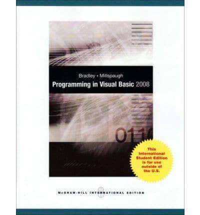 Programming in Visual Basic 2008 By:Millspaugh, Anita Eur:12.99 Ден2:2199