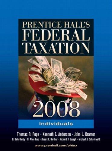 Prentice Hall's Federal Taxation 2008 : Individuals By:Pope, Thomas R. Eur:17,87 Ден1:999