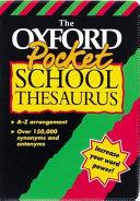 The Oxford Pocket School Thesaurus By: Eur:4.88 Ден2:399