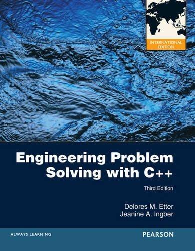 Engineering Problem Solving with C++ : International Edition By:Etter, Delores M. Eur:35.76 Ден2:4499