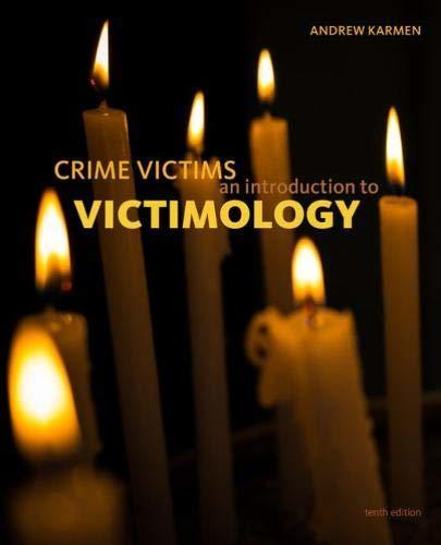 Crime Victims: An Introduction to Victimology By:Karmen, Andrew Eur:17,87 Ден1:5699