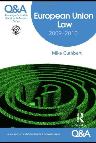 Q&A European Union Law 2009-2010 By:Cuthbert, Michael Eur:157,71 Ден2:1099