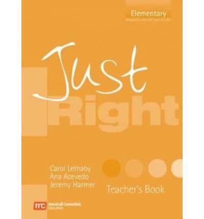 Just Right By:Harmer, Jeremy Eur:4,88 Ден2:899