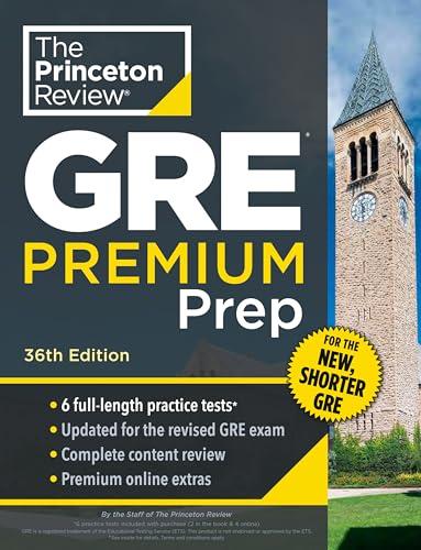 Princeton Review GRE Premium Prep, 36th Edition: 6 Practice Tests + Review & Techniques + Online Tools By:Review, The Princeton Eur:12,99 Ден1:2099