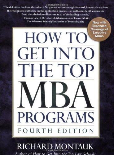 How to Get Into the Top MBA Programs By:Montauk, Richard Eur:24,37 Ден2:1399