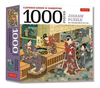 Japanese Garden in Summertime Jigsaw Puzzle - 1,000 Pieces, A By:Kuniteru, Utagawa Eur:19,50 Ден1:899