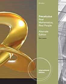 Precalculus : Real Mathematics, Real People, Alternate International Edition By:Larson, Ron Eur:34,13 Ден2:5699