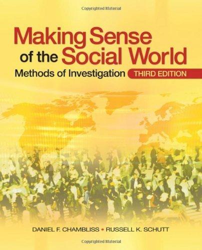 Making Sense of the Social World : Methods of Investigation By:Chambliss, Daniel F. Eur:43,89 Ден2:1699