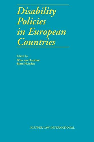 Disability Policies in European Countries By:Oorschot, Wim Van Eur:26 Ден1:2599